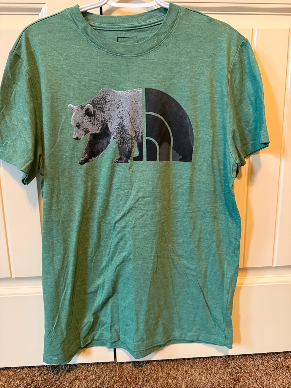 The North Face Teal Crewneck Logo Tee